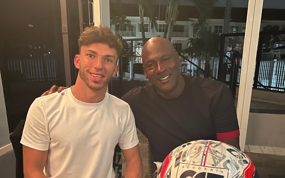 Pierre Gasly a Michael Jordan
