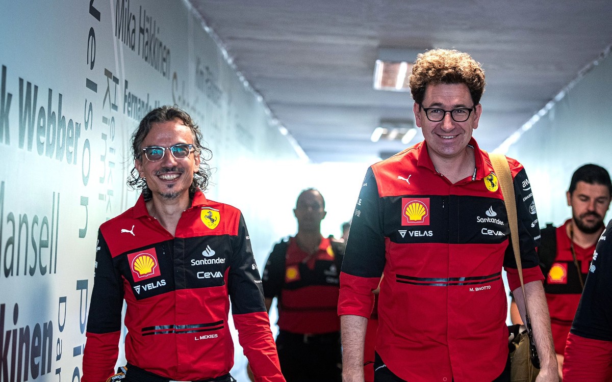 Laurent Mekies a Mattia Binotto