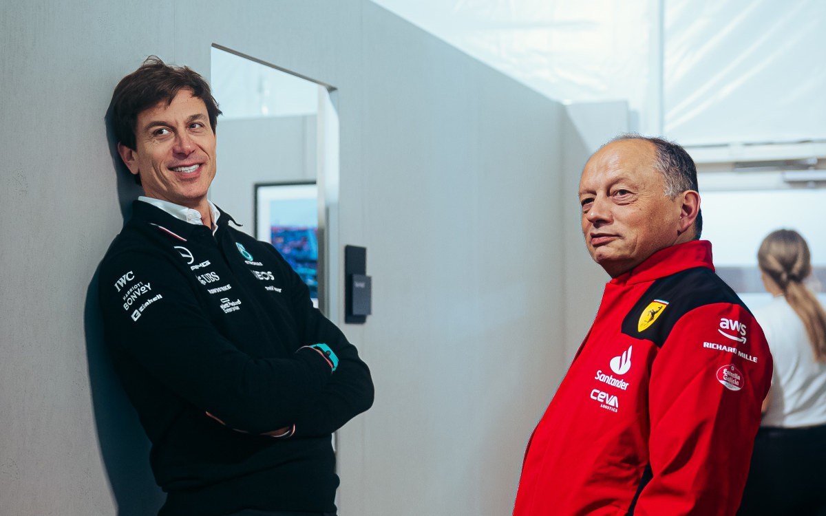 Toto Wolff a Frédéric Vasseur