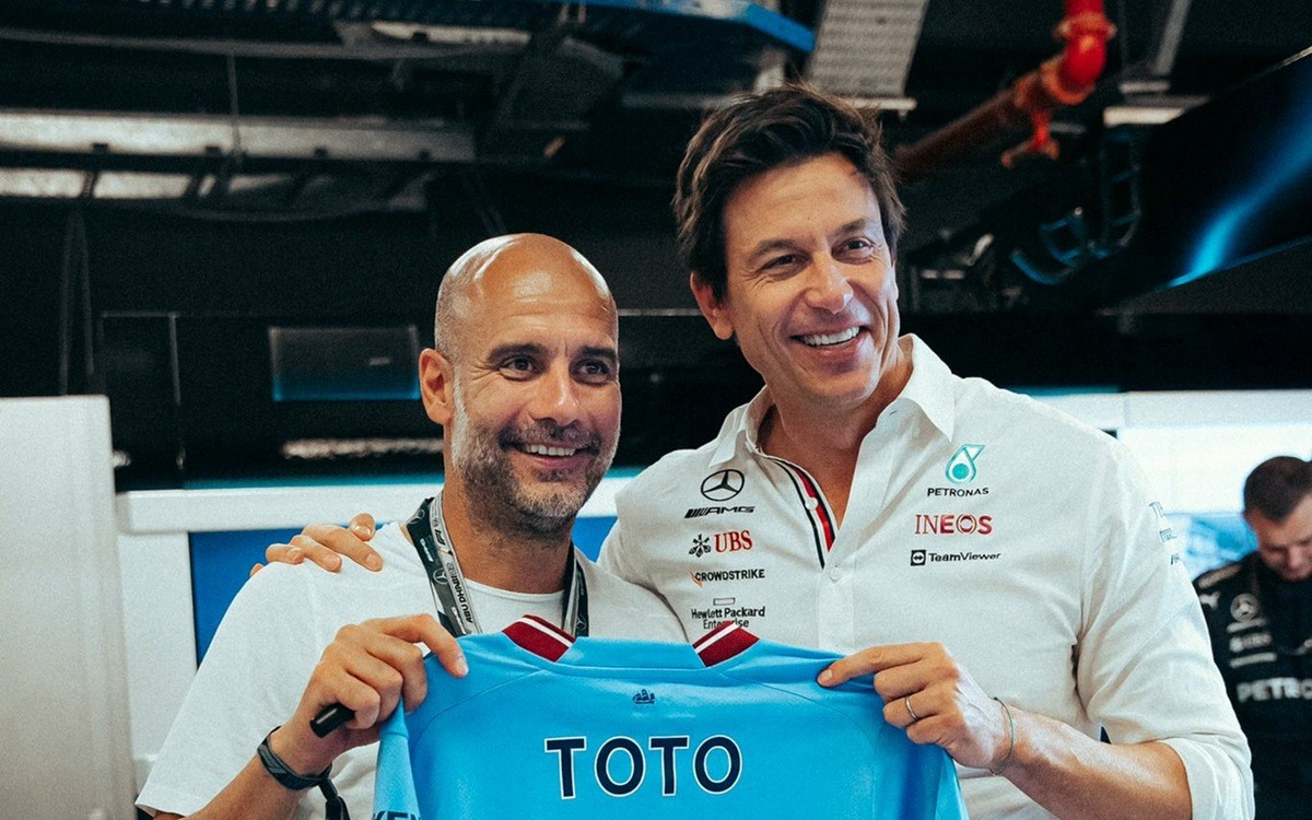 Toto Wolff a Pep Guardiola