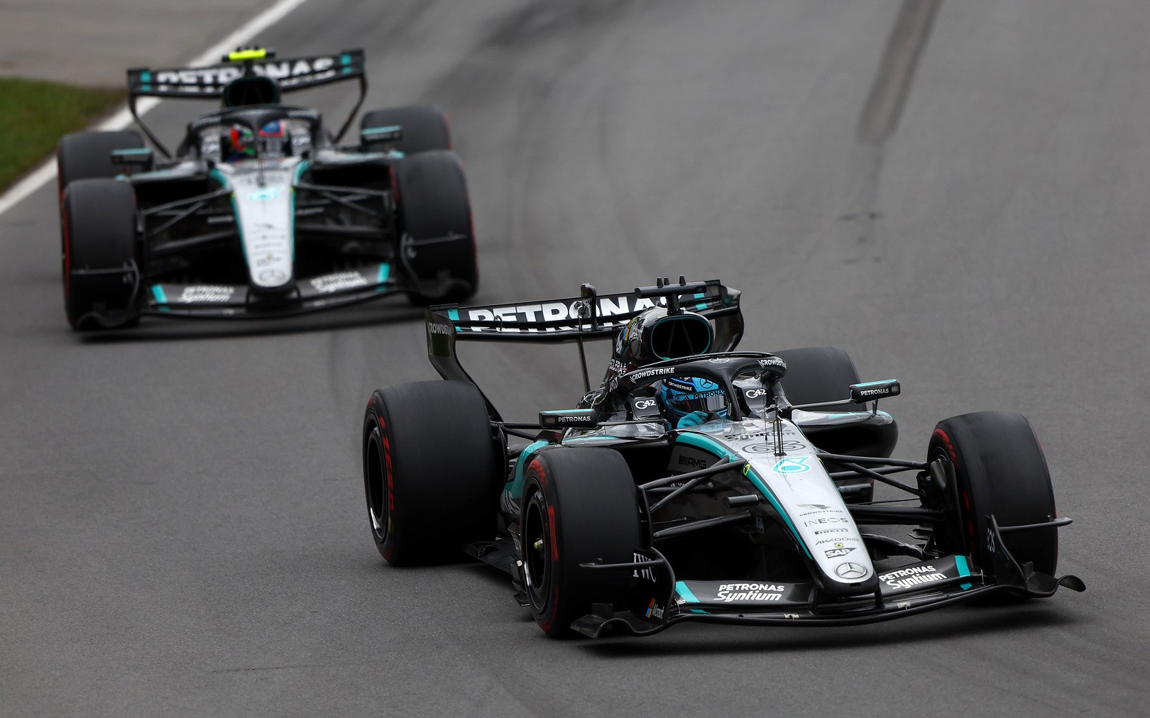 George Russell a Kimi Antonelli