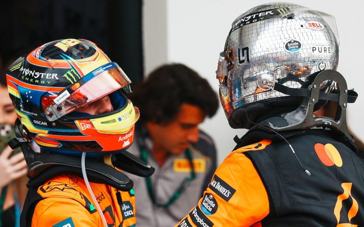 Oscar Piastri a Lando Norris
