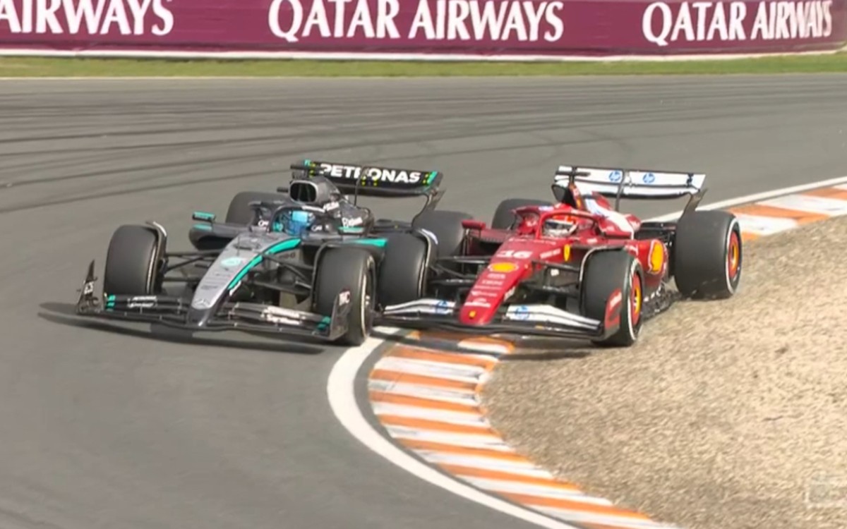 George Russell a Charles Leclerc