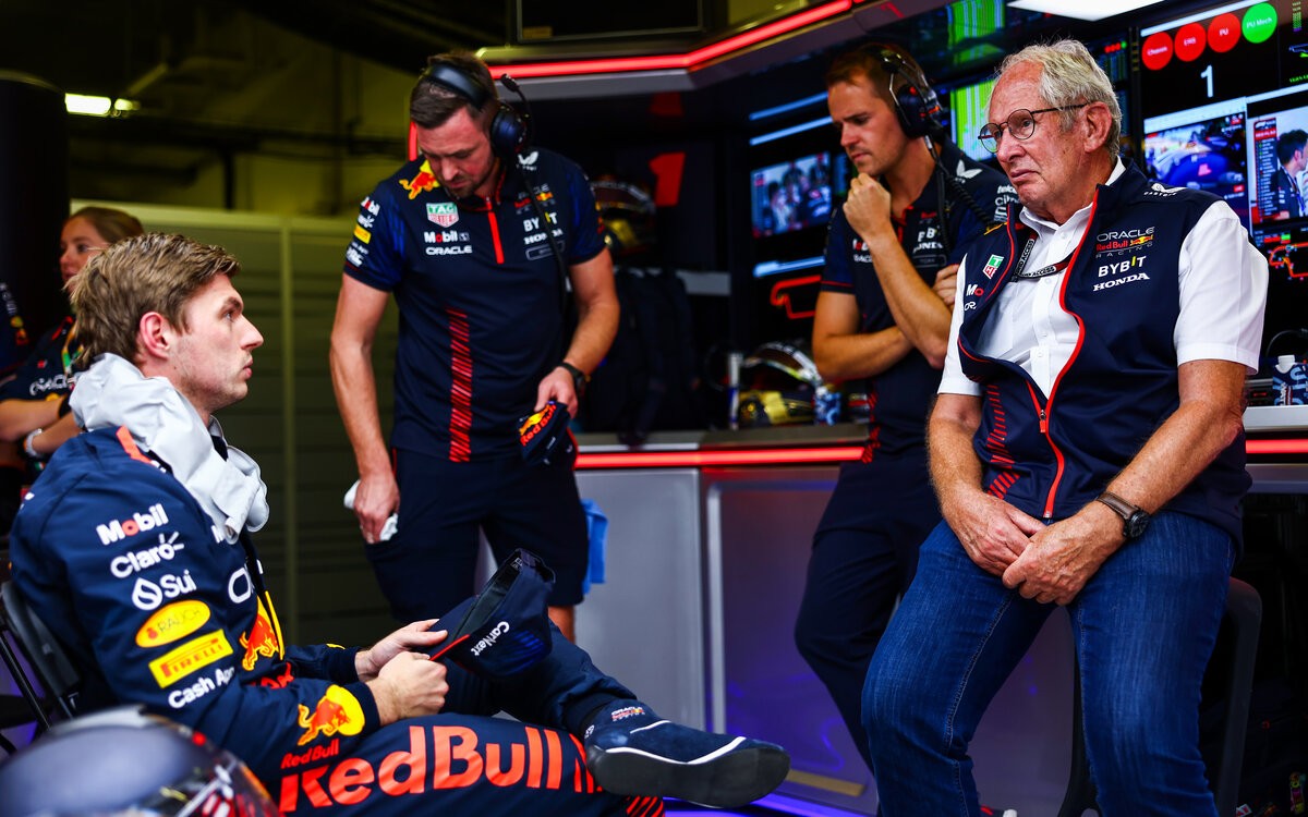 Max Verstappen a Helmut Marko