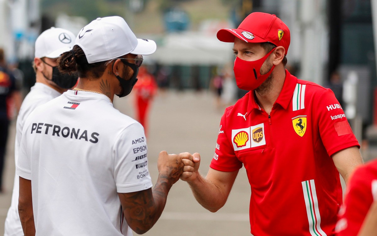 Lewis Hamilton a Sebastian Vettel