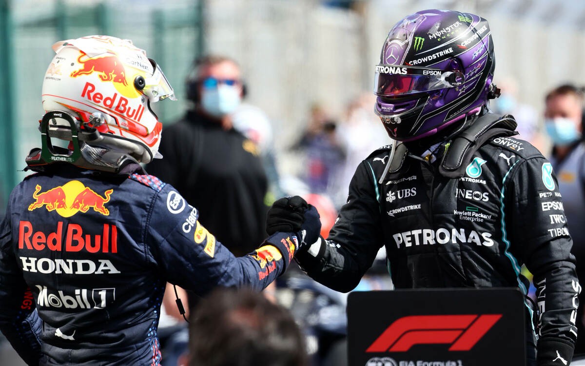 Lewis Hamilton a Max Verstappen