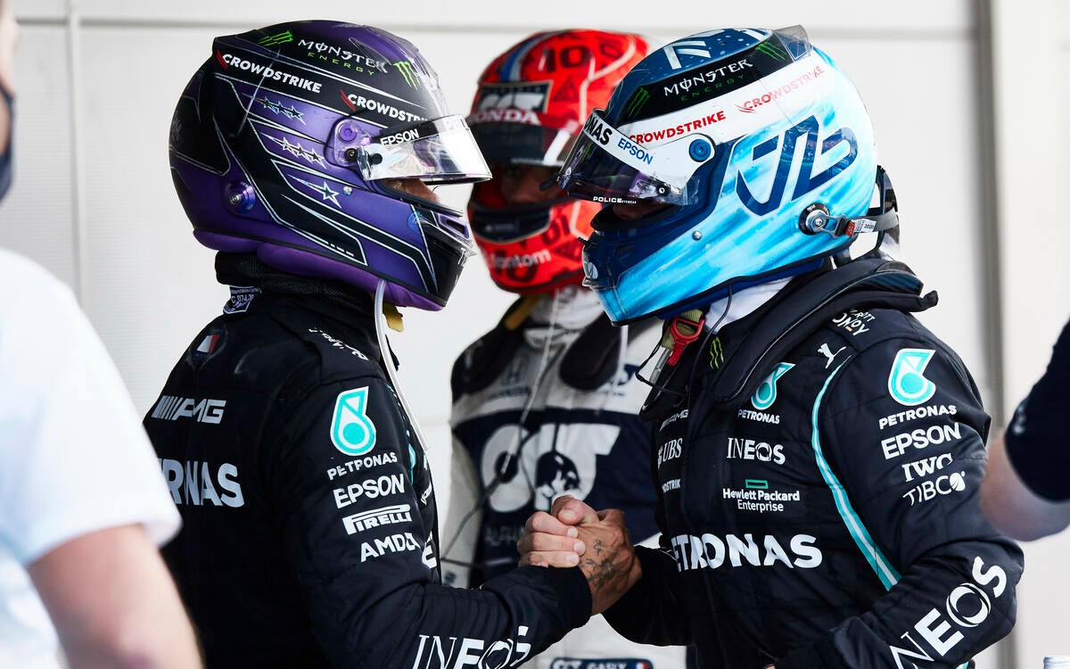 Lewis Hamilton a Valtteri Bottas