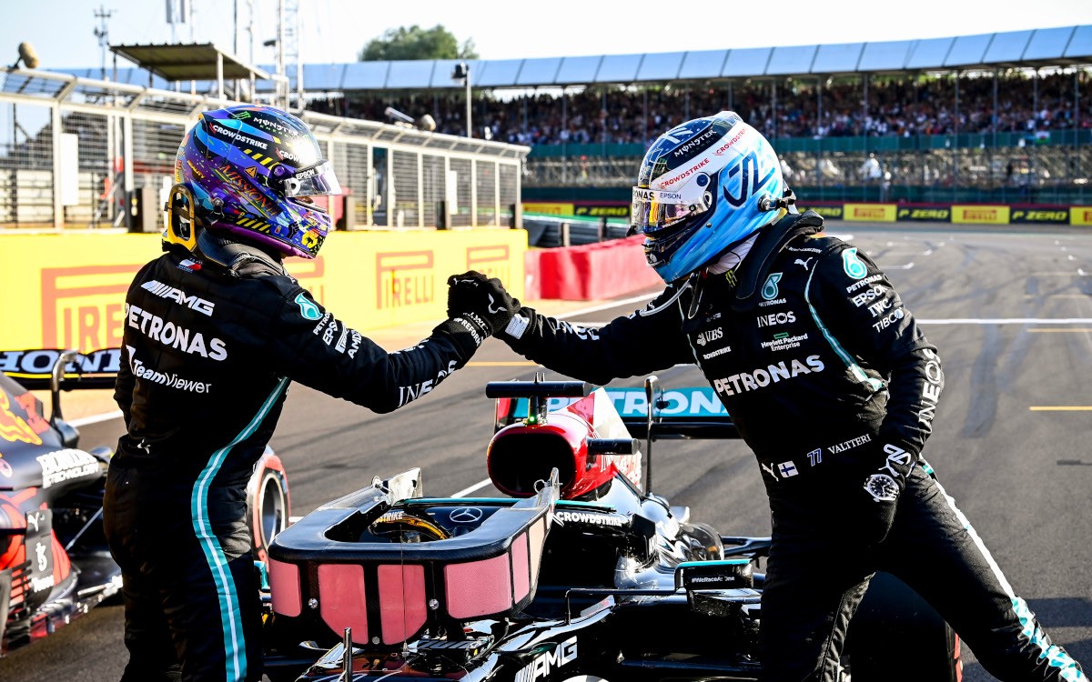 Lewis Hamilton a Valtteri Bottas