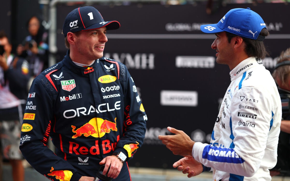Max Verstappen a Carlos Sainz
