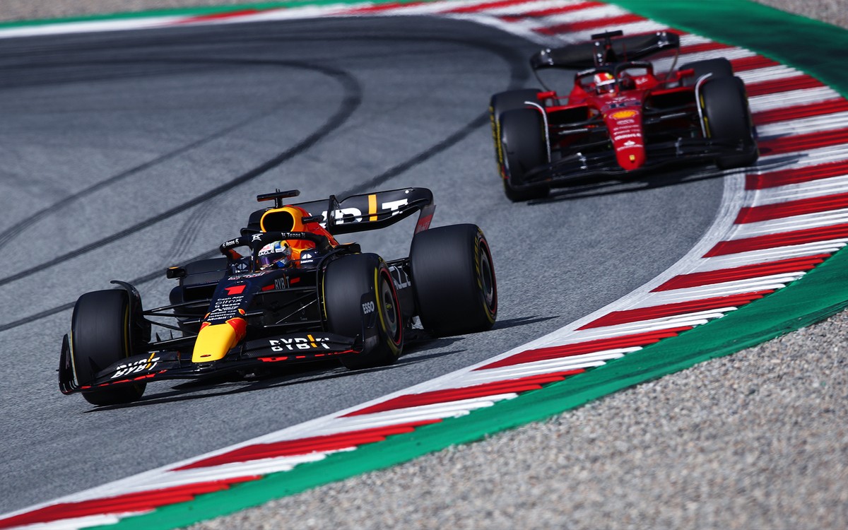 Max Verstappen a Charles Leclerc