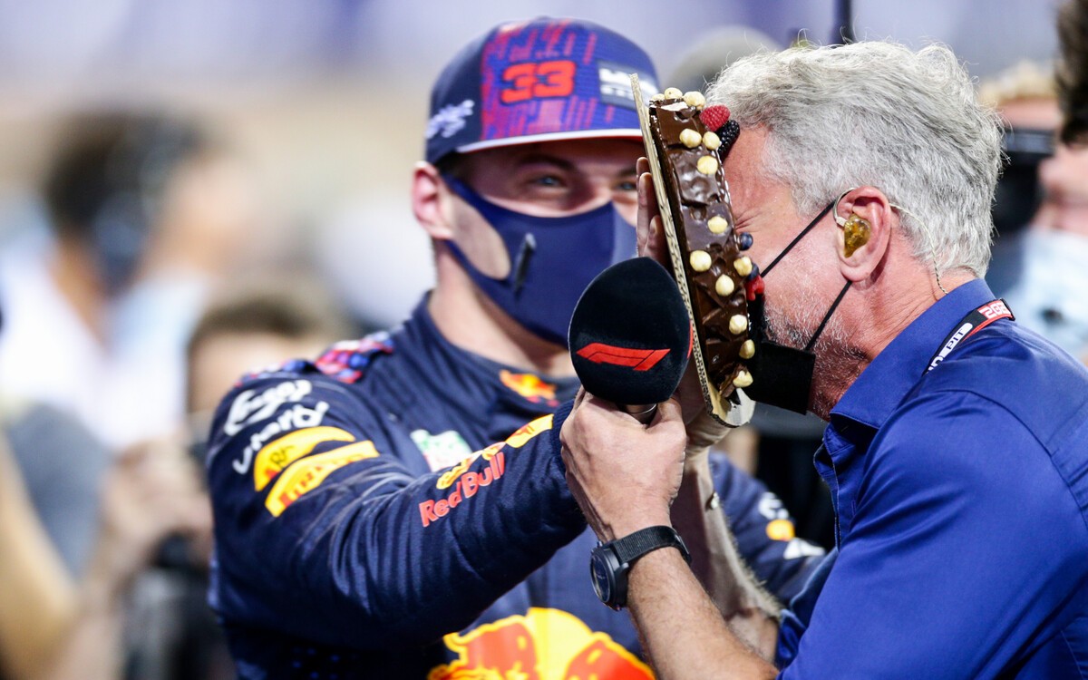 Max Verstappen a David Coulthard