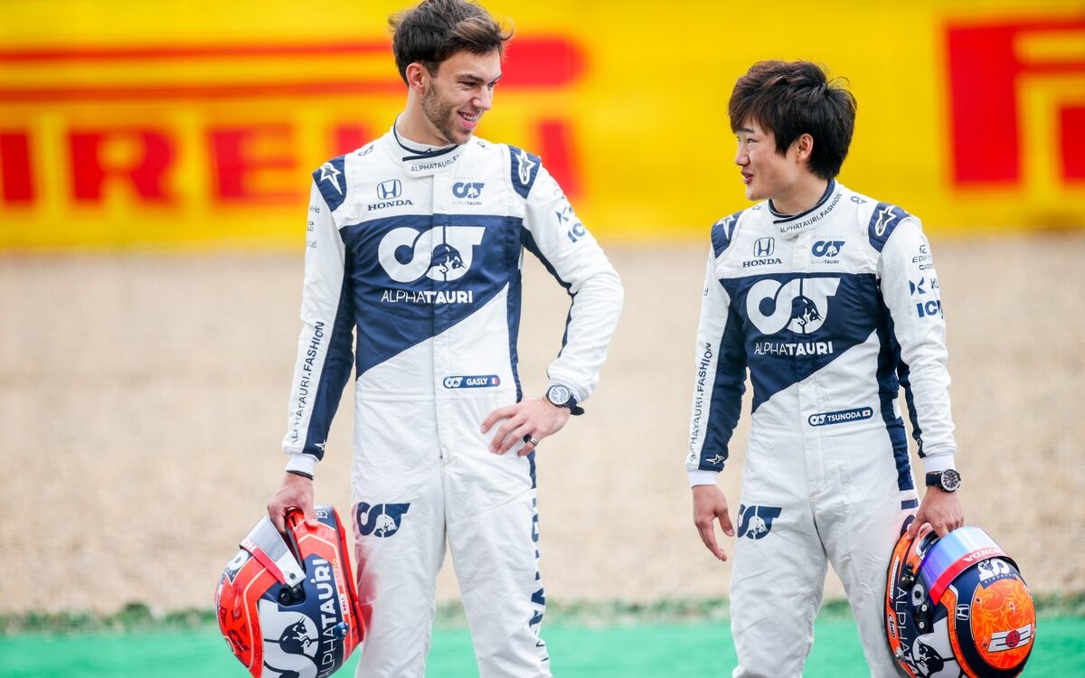 Pierre Gasly a Juki Cunoda