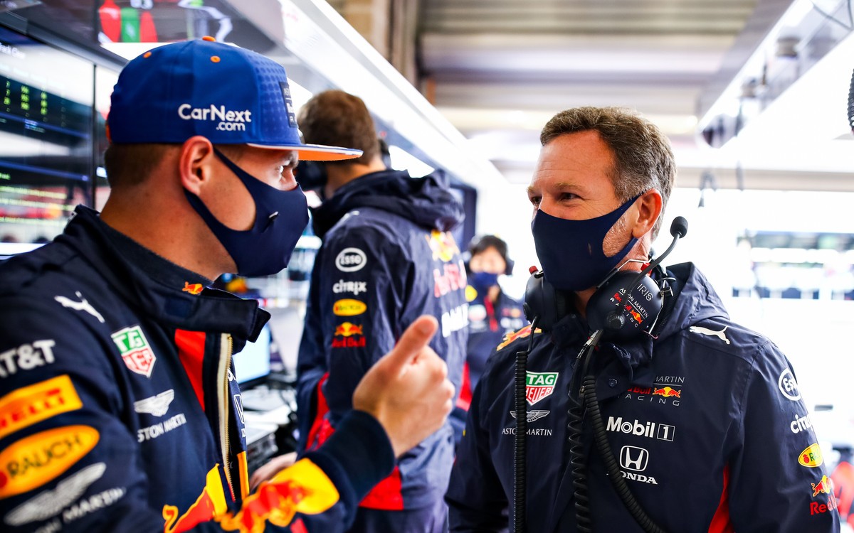 Christian Horner a Max Verstappen