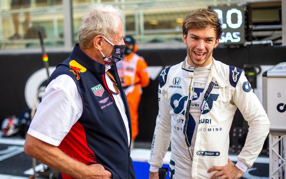 Helmut Marko a Pierre Gasly