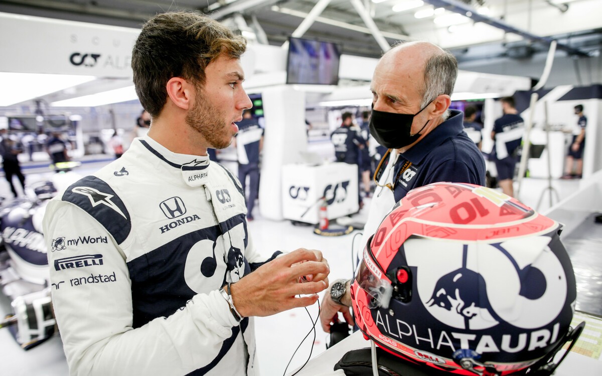 Pierre Gasly a Franz Tost