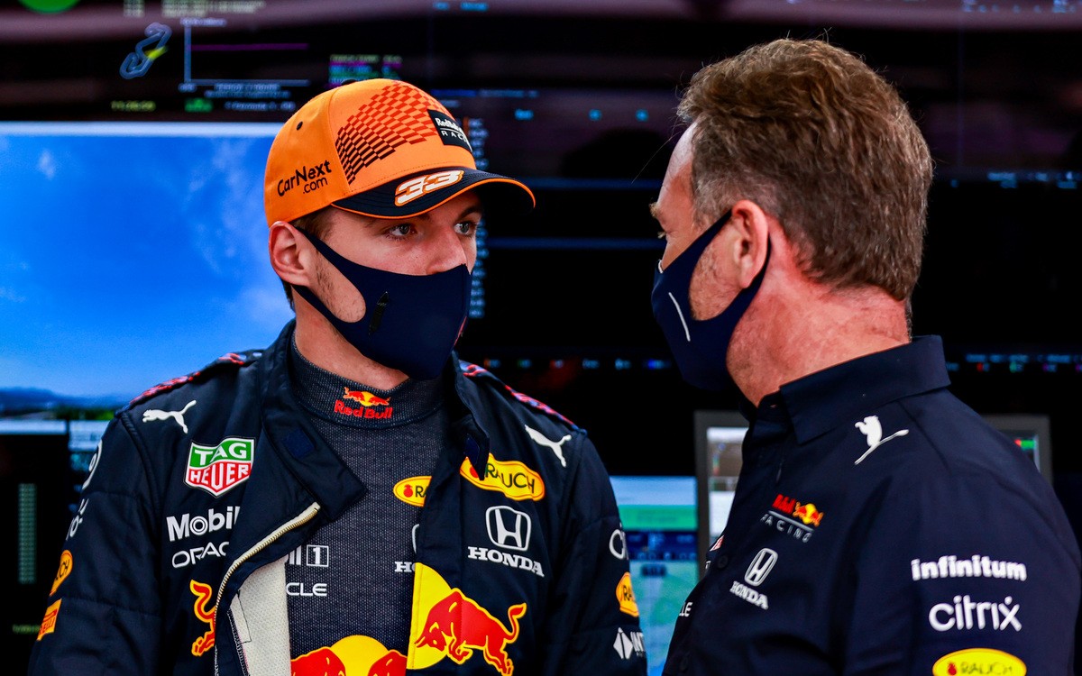 Max Verstappen a Christian Horner