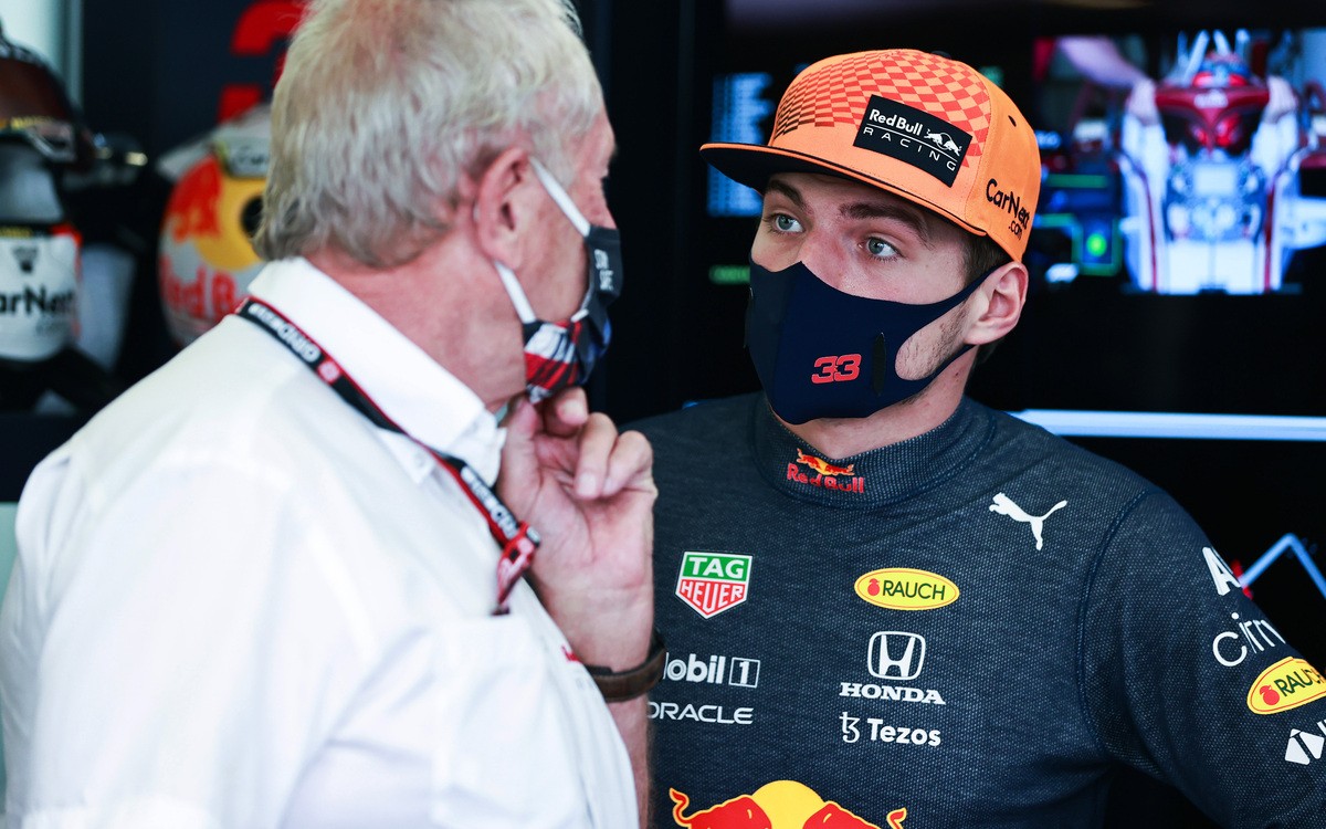 Max Verstappen a Helmut Marko