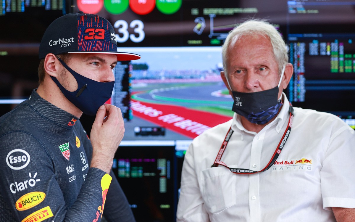 Max Verstappen a Helmut Marko