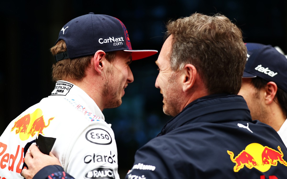 Max Verstappen a Christian Horner