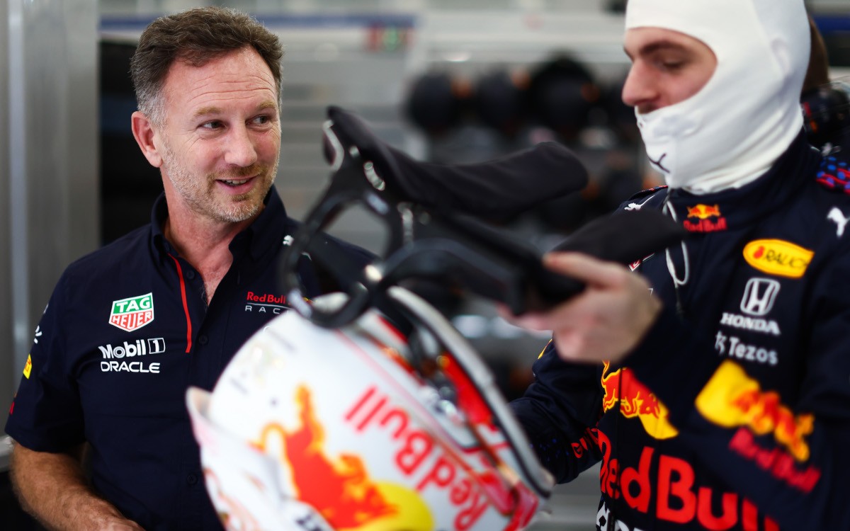 Christian Horner a Max Verstappen