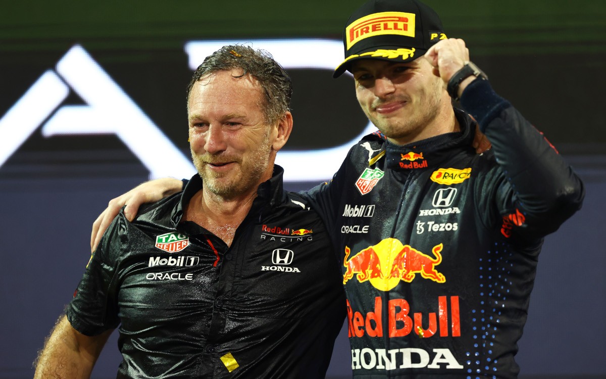 Christian Horner a Max Verstappen