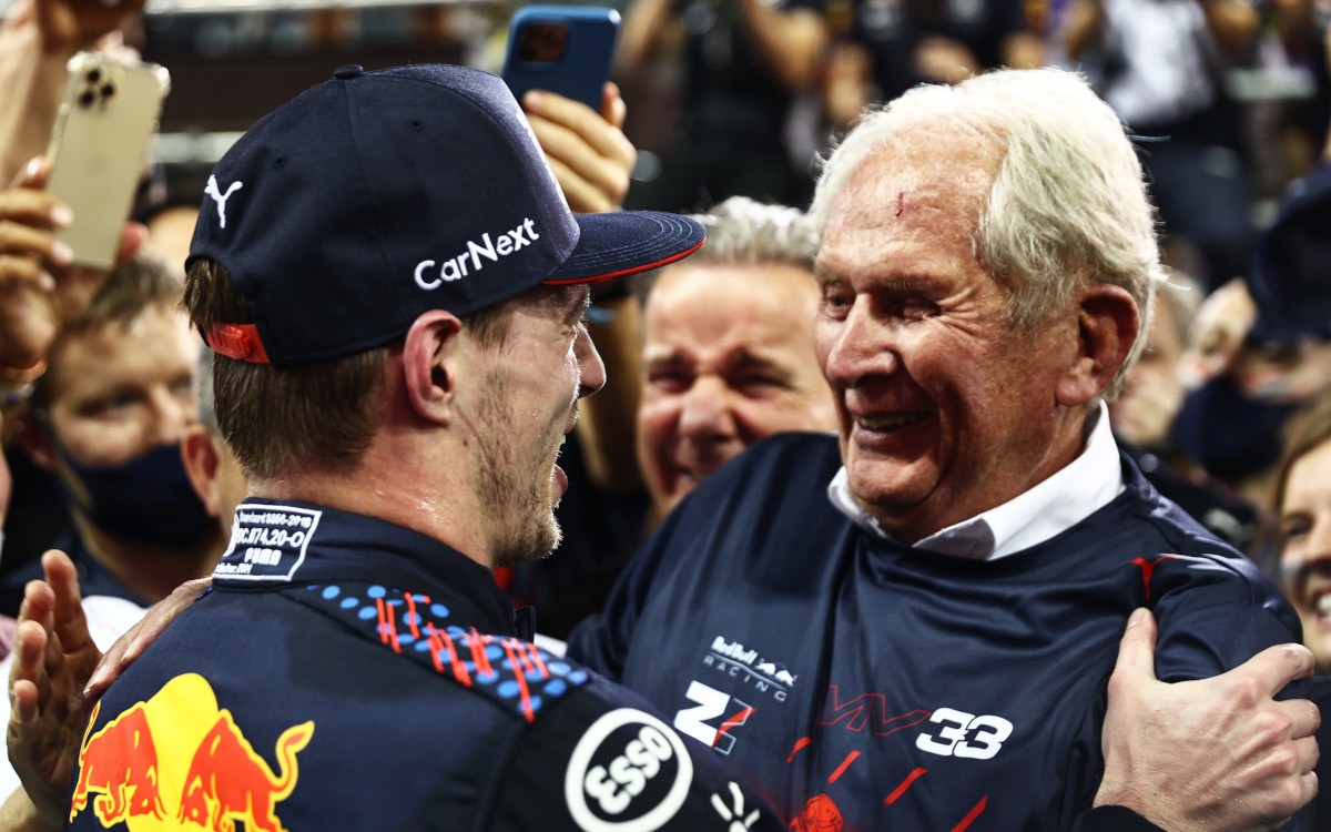 Max Verstappen a Helmut Marko