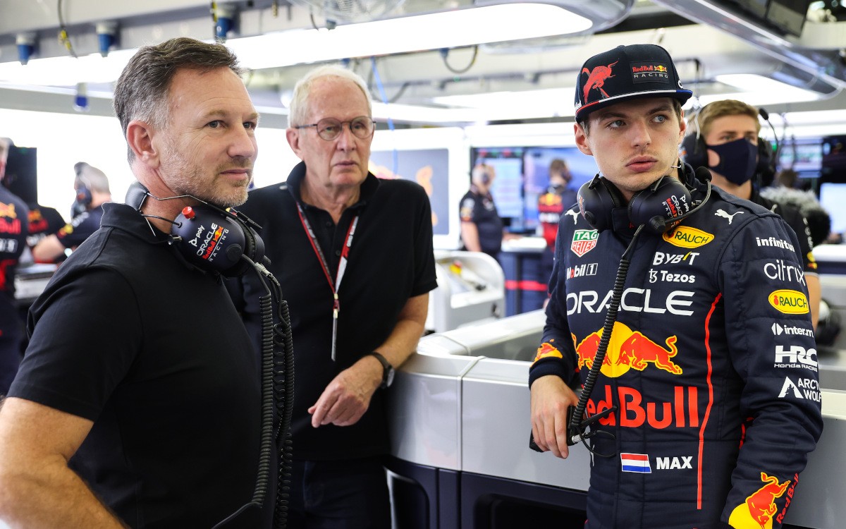 Christian Horner, Helmut Marko, Max Verstappen