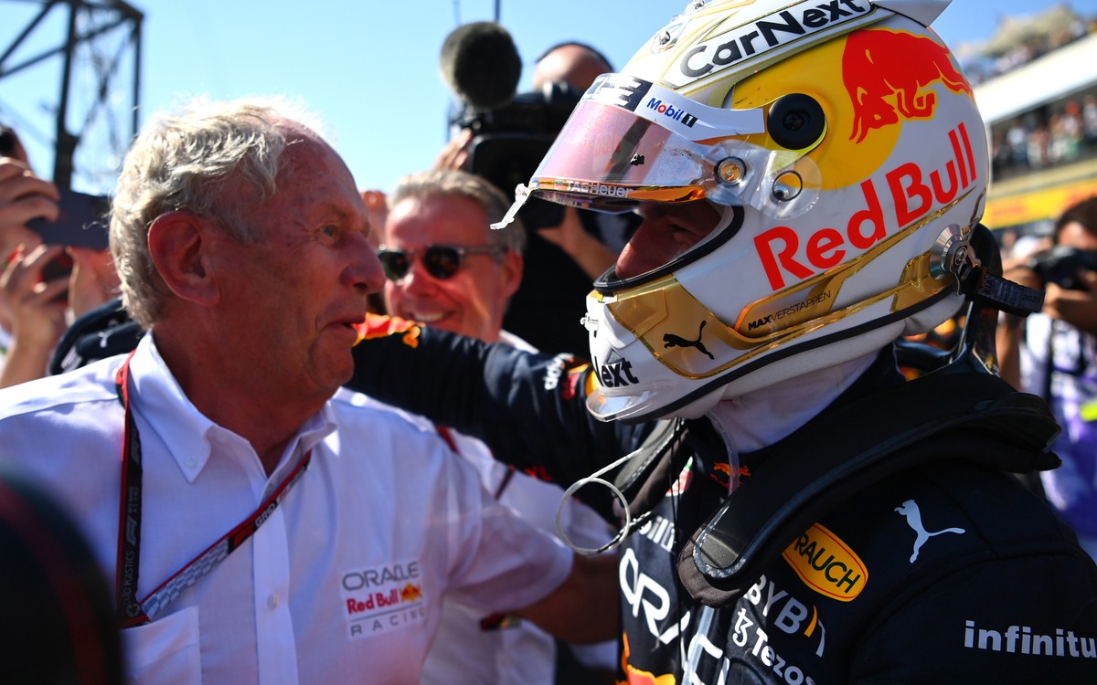Max Verstappen a Helmut Marko