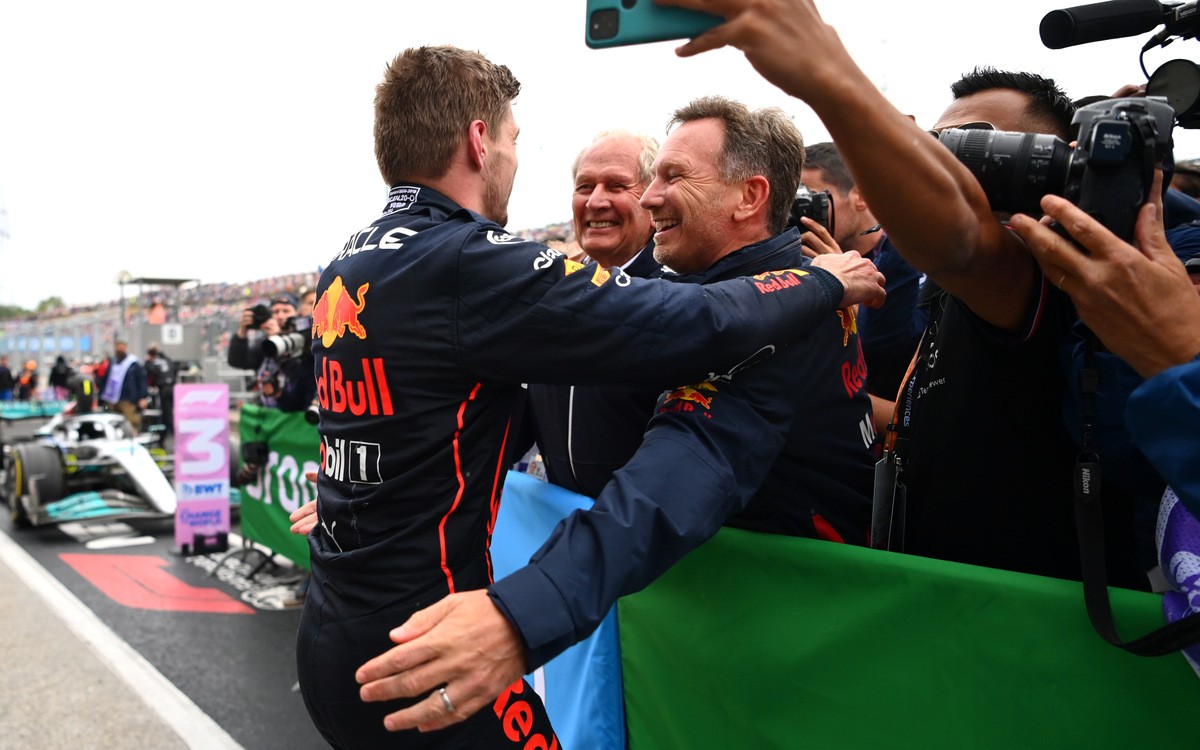 Max Verstappen a Christian Horner