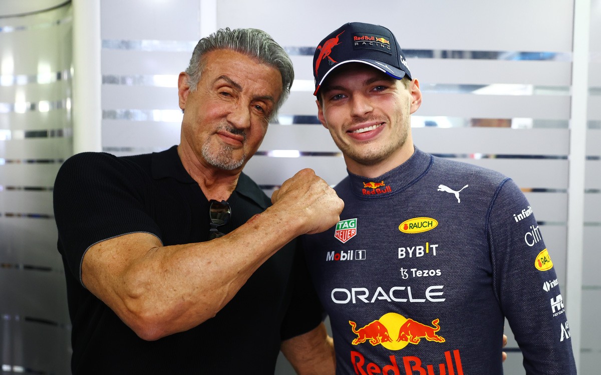 Max Verstappen a Sylvester Stallone