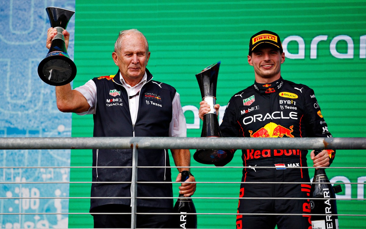 Max Verstappen a Helmut Marko