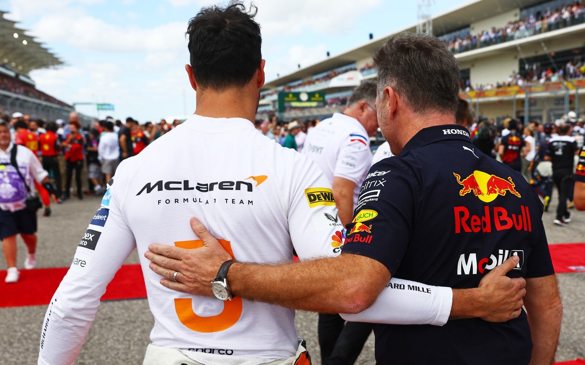 Daniel Ricciardo a Christian Horner