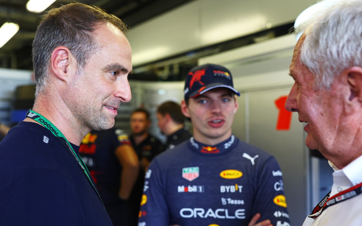 Helmut Marko, Oliver Mintzlaff, Max Verstappen