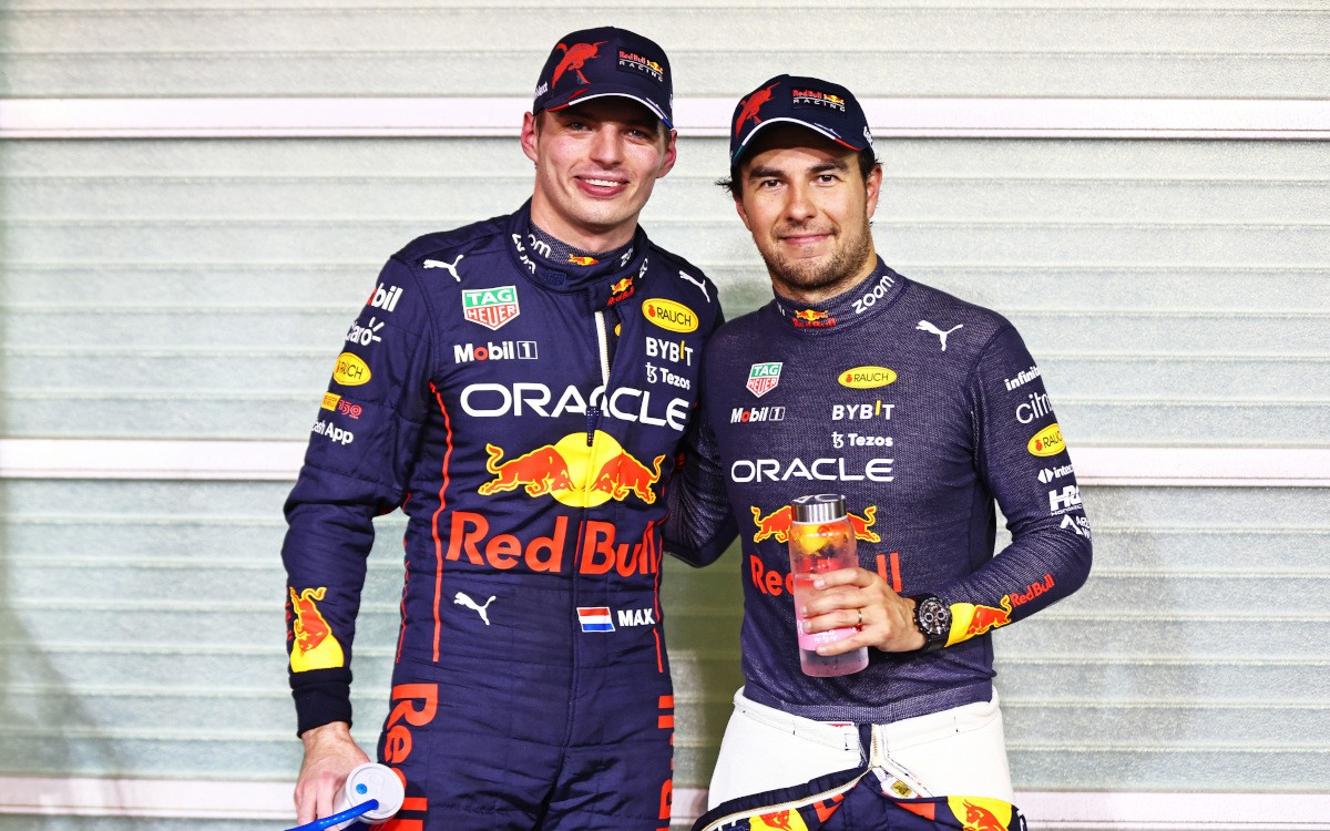 Max Verstappen a Sergio Pérez