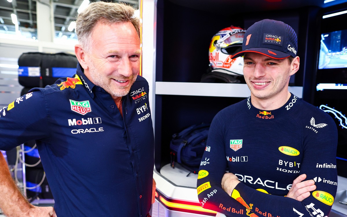 Max Verstappen a Christian Horner