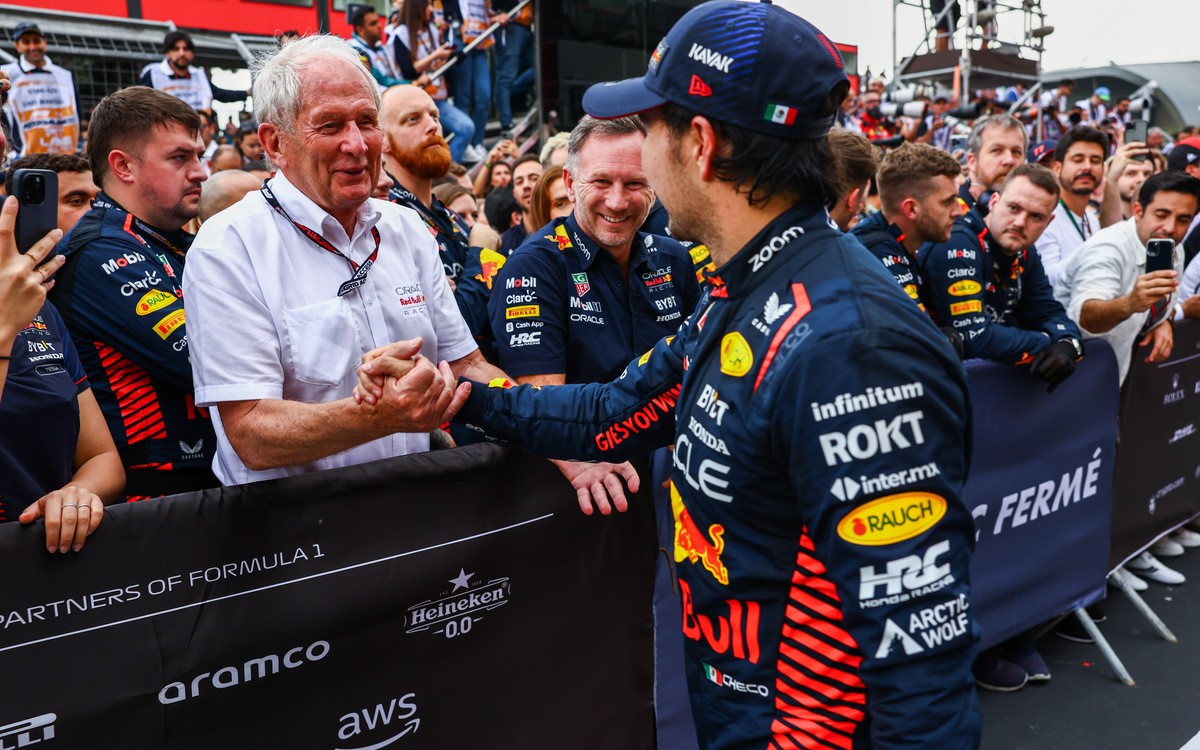 Sergio Pérez a Helmut Marko