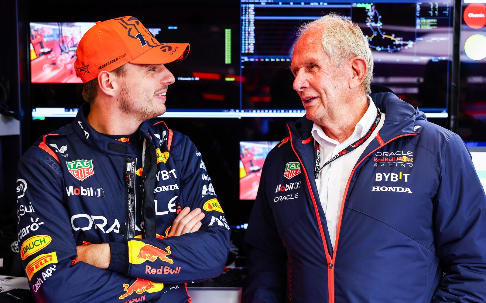 Max Verstappen a Helmut Marko