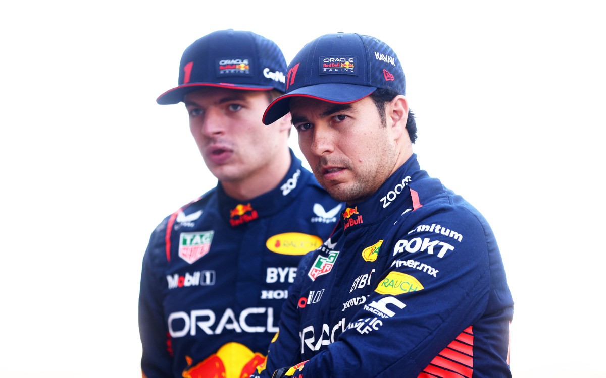 Sergio Pérez a Max Verstappen