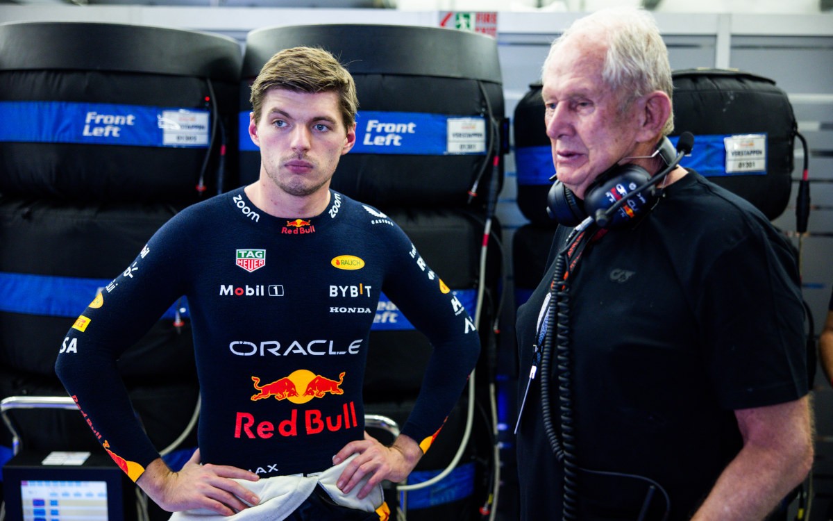 Max Verstappen a Helmut Marko