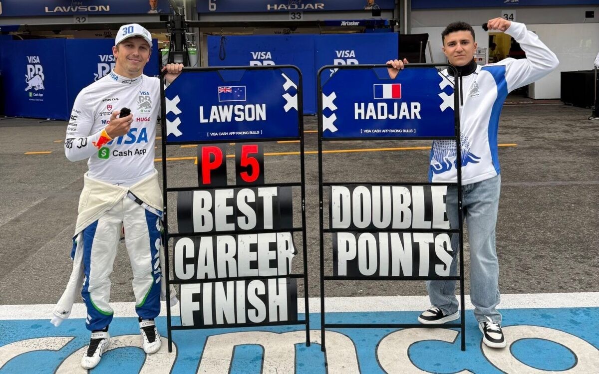 Liam Lawson a Isack Hadjar