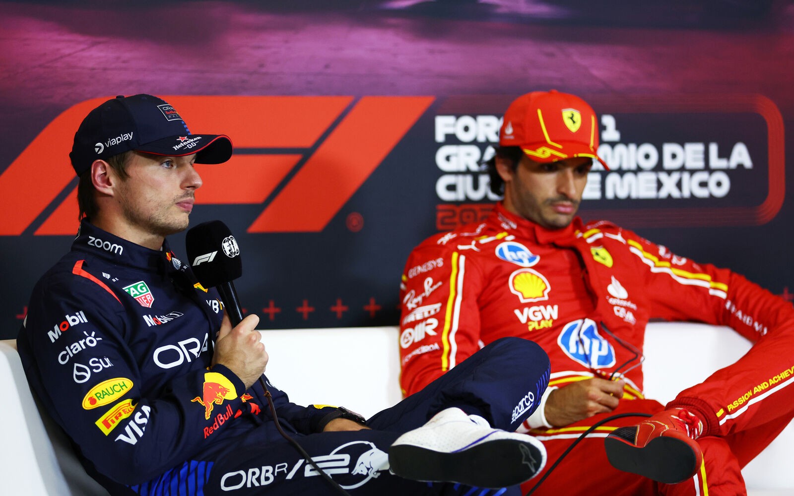 Max Verstappen a Carlos Sainz