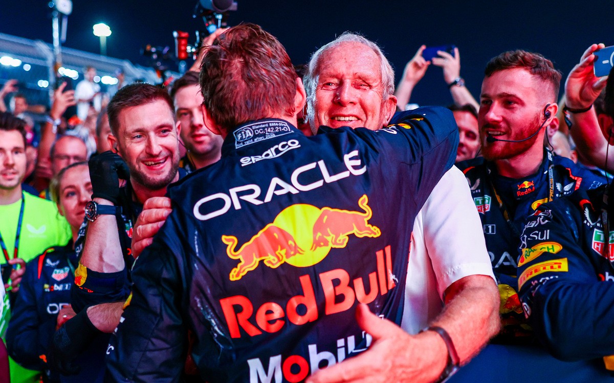 Max Verstappen a Helmut Marko