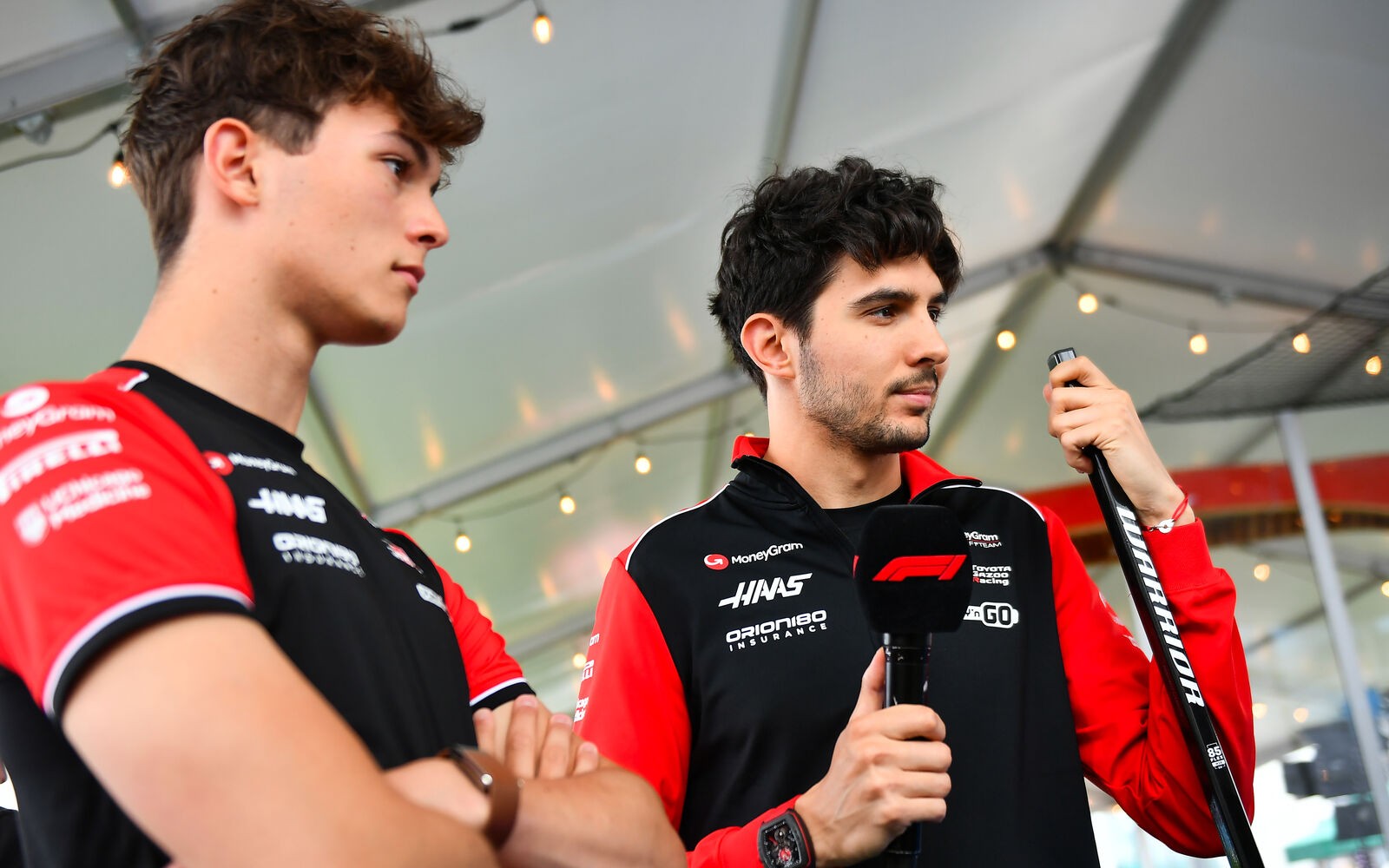 Oliver Bearman a Esteban Ocon