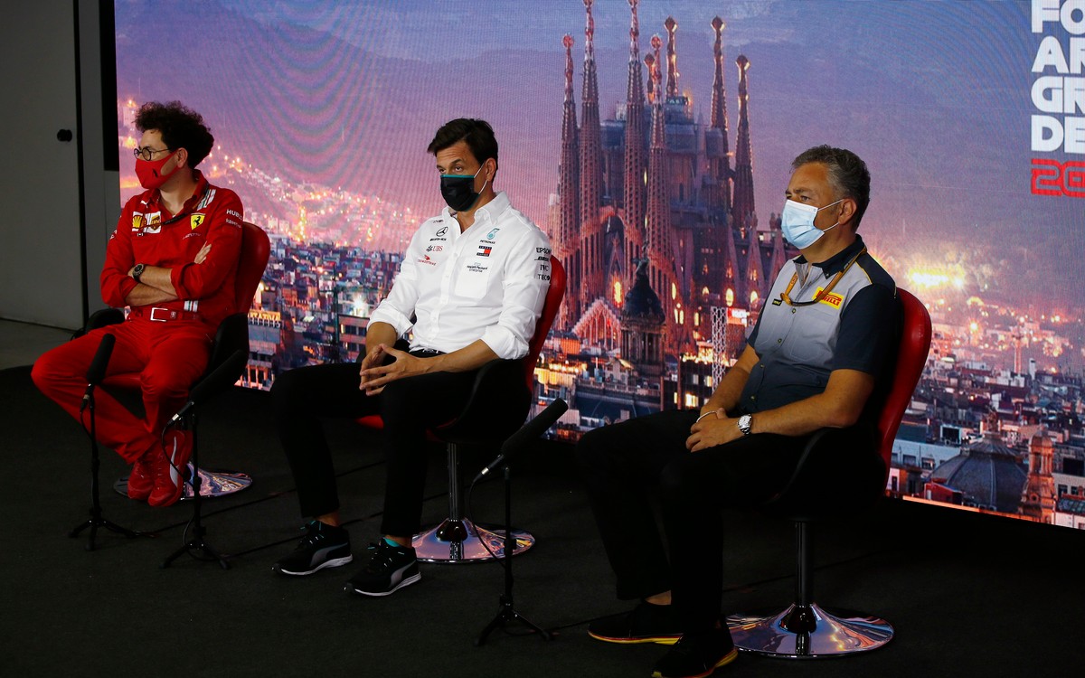 Mattia Binotto, Toto Wolff, Mario Isola
