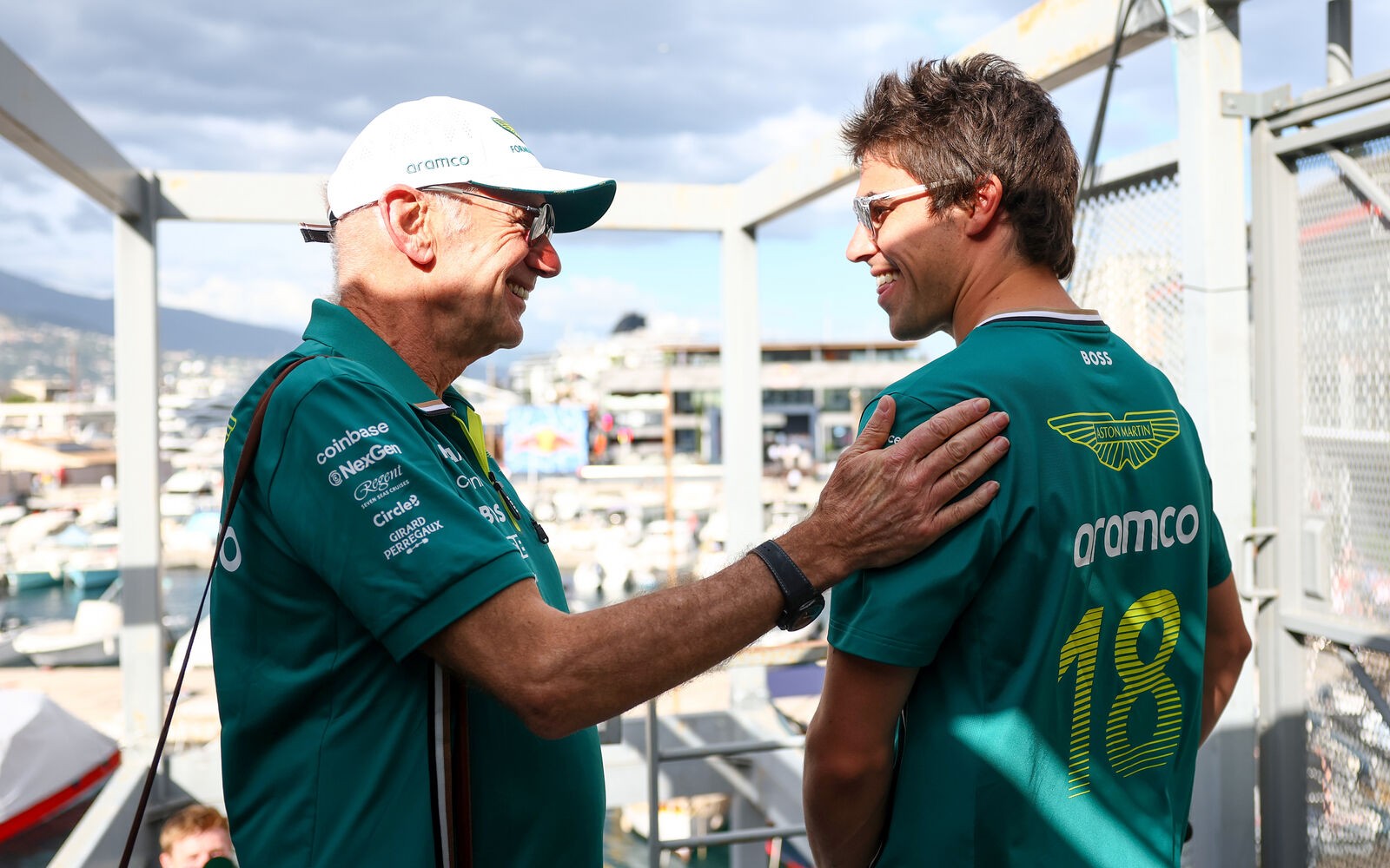 Adrian Newey a Lance Stroll