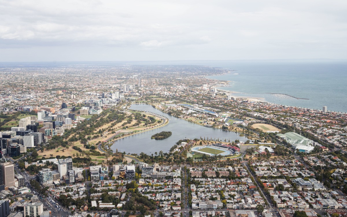 Melbourne, Austrália, ilustračné