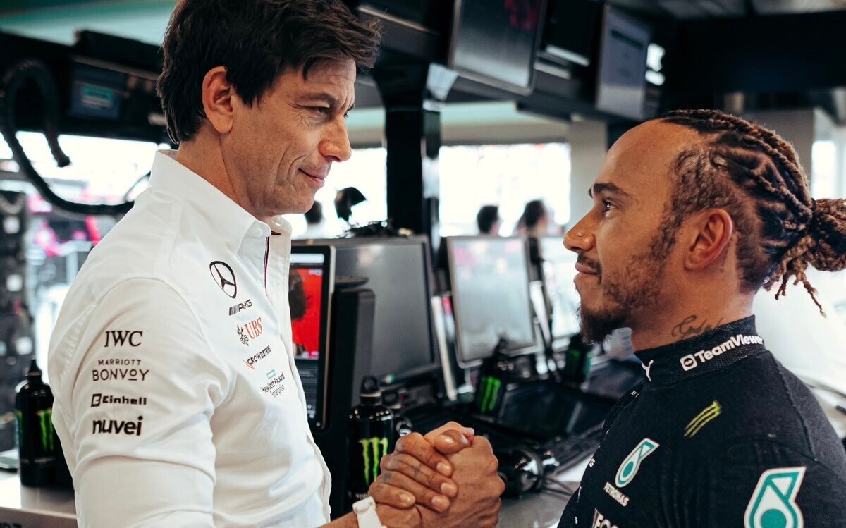 Toto Wolff a Lewis Hamilton