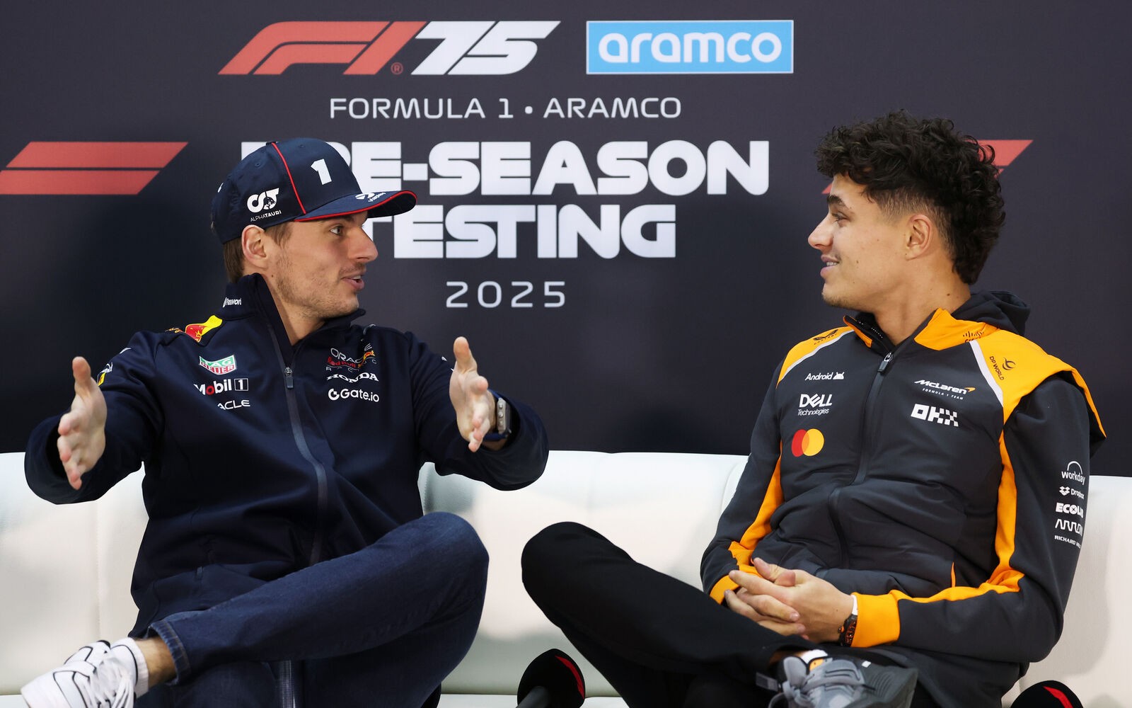 Max Verstappen a Lando Norris