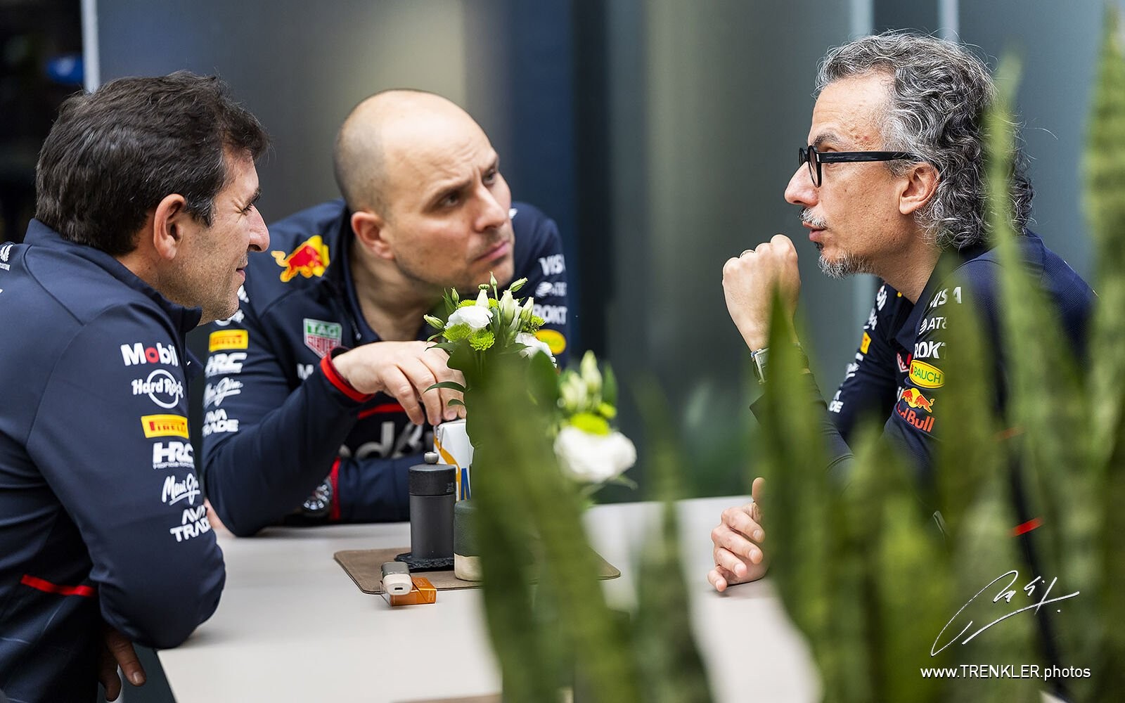 Laurent Mekies, Gianpiero Lambiase a Pierre Waché