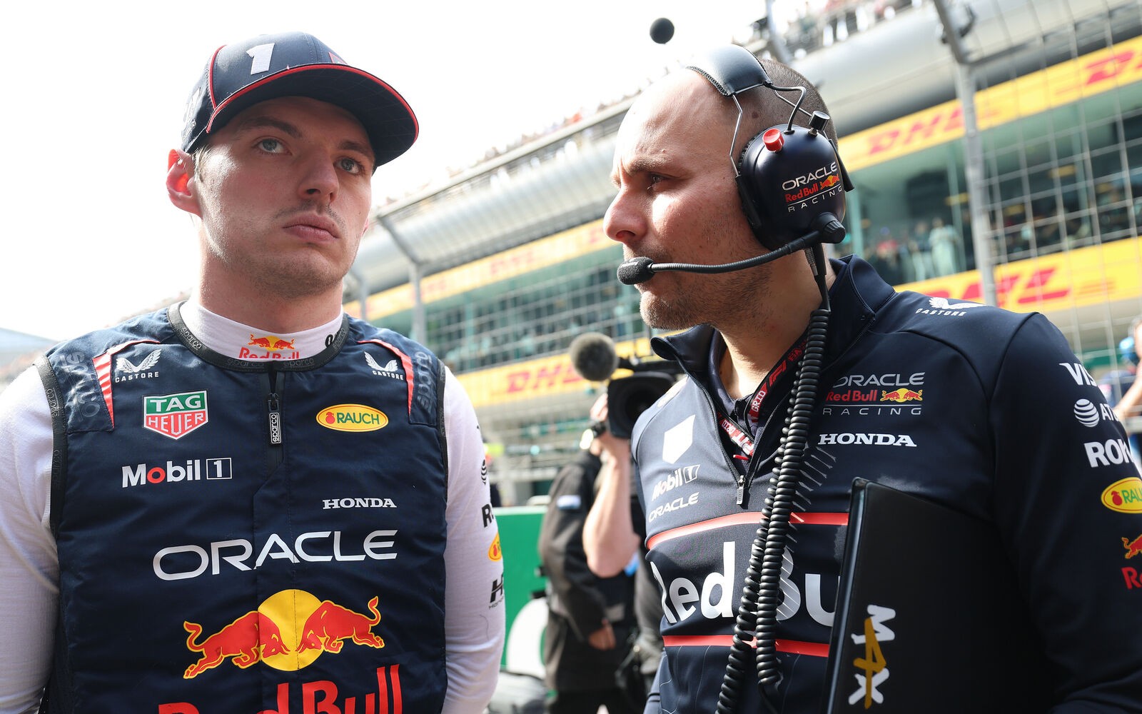 Max Verstappen a Gianpiero Lambiase